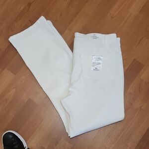 Women's White Straight Leg Jeans